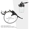 GOOFIT Front Disc Brake Master Cylinder Replacement for 2 Stroke 43cc 47cc 49cc FS529 X1 X2 R1 Mini Pocket Bike Dirt Bike Mini Chopper Scooter