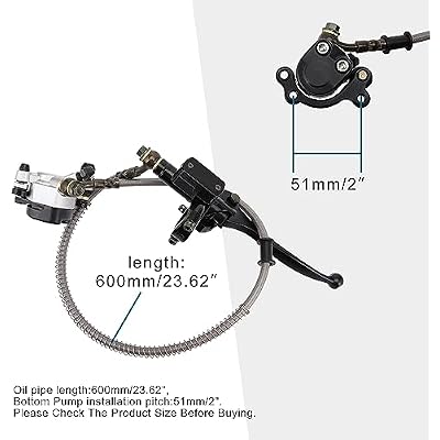 GOOFIT Front Disc Brake Master Cylinder Replacement for 2 Stroke 43cc 47cc 49cc FS529 X1 X2 R1 Mini Pocket Bike Dirt Bike Mini Chopper Scooter