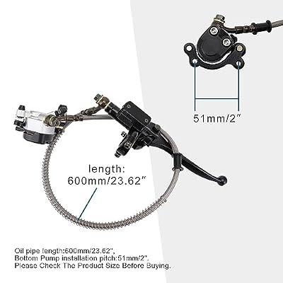 GOOFIT Front Disc Brake Master Cylinder Replacement for 2 Stroke 43cc 47cc 49cc FS529 X1 X2 R1 Mini Pocket Bike Dirt Bike Mini Chopper Scooter