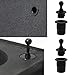 AYLIFU Speaker Grill Peg Kit Speaker Grills Repair Kit Black 14×14×11mm for Home Commercial Public Facility Broadcasting System Audio 12PCS