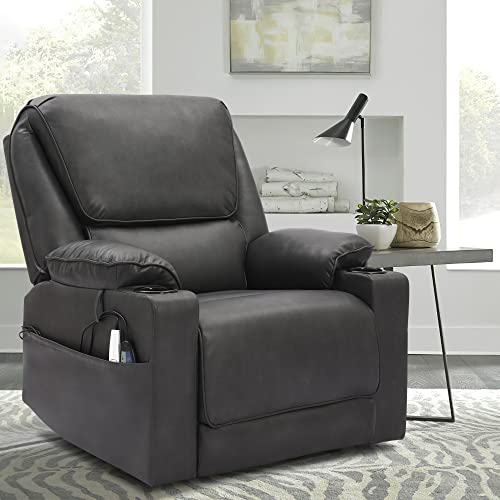 Louvixa Power Lift Recliner Chair Recliners For Elderly With Heat And Massage Recliner Chair For Living Room With Infinite Position And Side Pocket, Usb Charge Port, Massage Remote Control (Pu) #TOP2