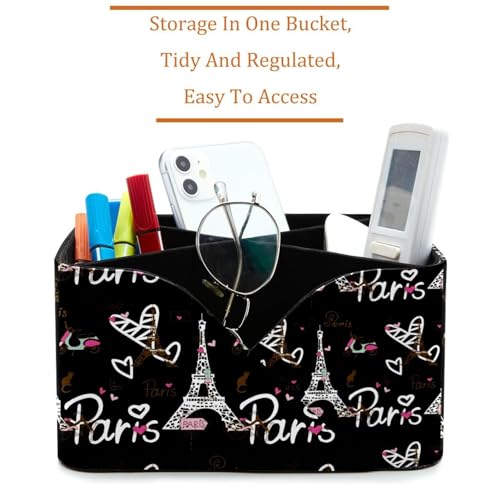 Pot à stylos Paris Tour Eiffel avec rangement de bureau à compartiments