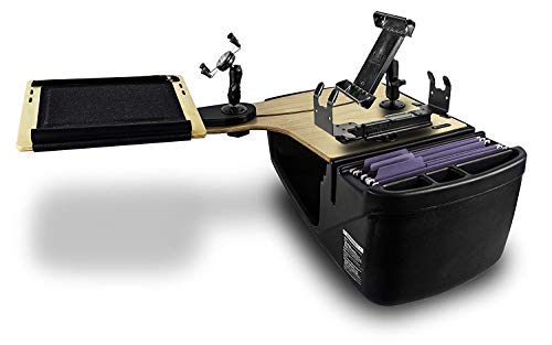 AutoExec AUE11092 Reach Front Seat Car Desk Birch Finish with Phone Mount, Printer Stand and Tablet Mount by AutoExec - Image 3