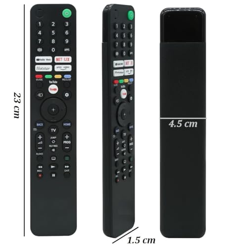 Image of ZIEVA Compatible with Sony Bravia Smart Tv Remote - Without Voice -Hot Keys Netfix,Prim Videos, Y0Utube Music, Go0Gle Play, Hotstar and Y0Utube Use for LCD LED OLED QLED UHD 4K (RM - 1690)