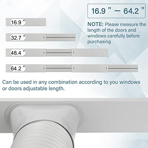 Portable AC Window Vent Kit with 5.9" Portable Air Conditioner Hose by HOXHA - Used condition - Image 3