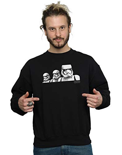 Absolute Cult Star Wars The Rise Of Skywalker Troopers Band Men's Sweatshirt Black XXX-Large
