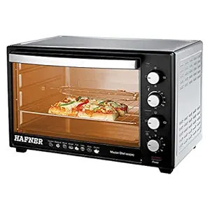 Hafner OTG (46L) with Motorised Rotisserie and Convection, 2000W, 4 Stage Heat Selection, Stainless-Steel Finish| Suitable For Big Families (Silver)