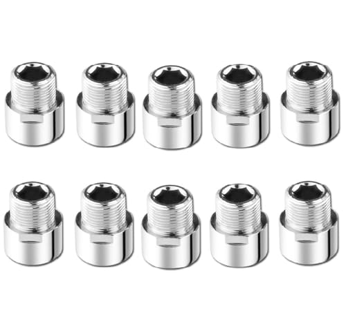 GrandyR CP Brass Extension Nipple Chrome Finished Brass Thread Adaptor connector 10 Pcs in each Box (1 Inch) (B0D8756Y5D) Amazon Price History, Amazon Price Tracker