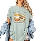 AUTHENTIC COMFORT COLORS: Experience the premium, lived-in feel of a genuine garment-dyed Comfort Colors 1717 tee. This sage green shirt offers a vintage look and a soft-washed texture that feels like a long-time favorite from day one. RETRO KITCHEN ...