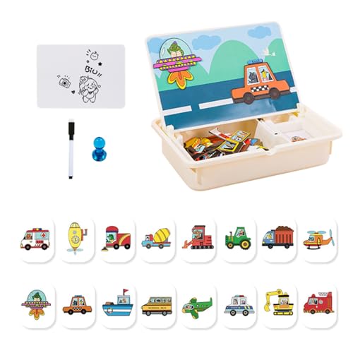 Niesel magnéticos con Caja de Almacenamiento, magnéticos, Juguetes educativos y Juegos de Viaje con Bolsa de Almacenamiento, para niñas en