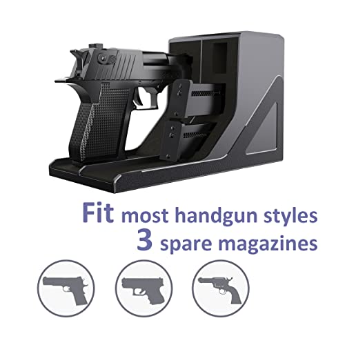 SUMING Universal Pistol Rack, Handgun Rack Pistol Holder for Gun Safe, Gun Holder Protective Pistol Stand Gun Storage Fit Most Handguns by SUMING - Used condition - Image 2