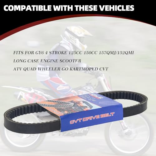 YINNCKE 842-20-30 Clutch Drive Belt Belt Fits for 4-Stroke GY6 125cc 150cc by YINNCKE - Used condition - Image 3