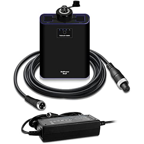 BatPower 7.8Ah Prof Electric Fishing Reel Battery for Daiwa Tanacom 1200 1000 750 500 Seaborg 500MJ Leobritz Shimano Plays BeastMaster ForceMaster Electric Reels Battery with Charger & 2M Power Cable Cover