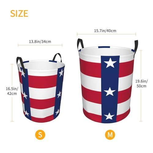 Panier à linge grand format motif Texas pour couvertures et vêtements