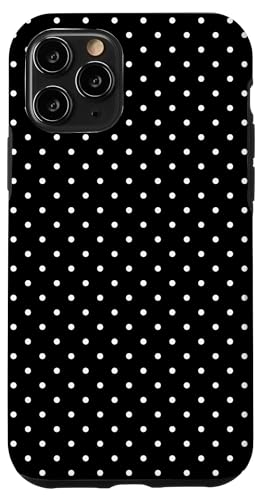 So niedlich, Schwarz und Weiß, kleines Punktemuster, Boho-Punkte Hülle für iPhone 11 Pro