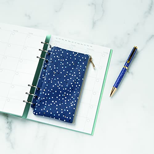 Filofax Accessory, A5/Personal Size Compatible, Zipper Pouch, 6.7" X 4.02", Indigo Collection (B132711) #TOP5