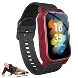 PEIKVOUL 4G Senioren Smartwatch mit SOS Notruf, Sturzerkennung, Videoanruf und GPS Ortung in Echtzeit, GPS Uhr für ...