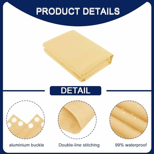 Balcon premium en polyester 160g/m² beige durable et anti-UV - 4