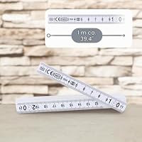 com-four® 5x Mini-Zollstock aus Kunststoff, 1 Meter Gliedermaßstab mit 10 – Ansicht 4