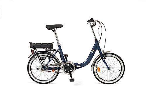 i-Bike, Fold Green, Elektrofahrrad mit Pedalunterstützung, klappbar, Unisex, Erwachsene, Blau, Einheitsgröße