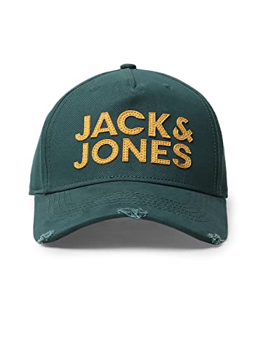 Buy JACK & JONES Men's Cotton Baseball Cap with Adjustable Back Closure | Unisex Cap Forest Night at Amazon.in - Image 2