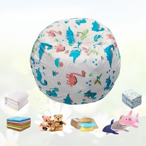 Printed Bean Bag Cover, Stuffed Animal Storage Bag, 18 Inch Cover Only — view 6
