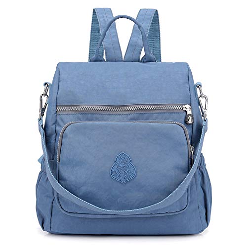 Image of MINTEGRA Women Shoulder Backpack Multi-Pocket Nylon Purse Large Capacity Waterproof Casual Daypack