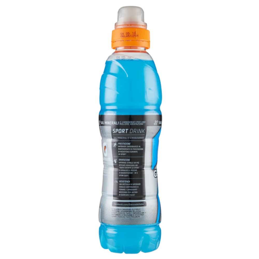 Italian Gourmet - Bebida isotónica deportiva mixta 4 variedades 48 × 500 ml – Bebida electrolítica para energía y rendimiento – Bebida de hidratación para deportes + Polpa italiana gourmet