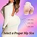 xlesumask Silicone Hip Enhancer Pads for Women Butt Lift Shapewear Body Shaper for Curvy Enhancement Butt Pants fake butt White