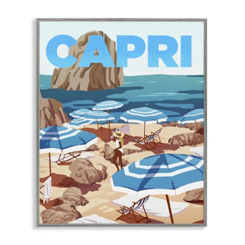 'Capri Italian Summer Beach Island'| Framed Giclee Art