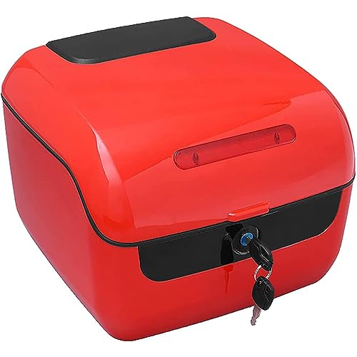 Coffre de Moto et Top Case de Rangement Casque Plastique Étanche Scellé