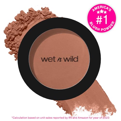 Image of wet n wild Color Icon Blush, Effortless Matte Natural Sheer Glow & Seamless Blend, Luxuriously Infused Smooth Jojoba Oil, Cruelty-Free & Vegan - Naked Brown