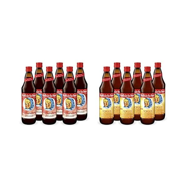 ROTBÄCKCHEN Immunstark 6er Pack (6 x 700ml). Mehrfruchtsaft mit Zink und Vitamin C