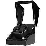 iUni Caricatore per orologi, 4 programmi, Watch Winder 2, Nero