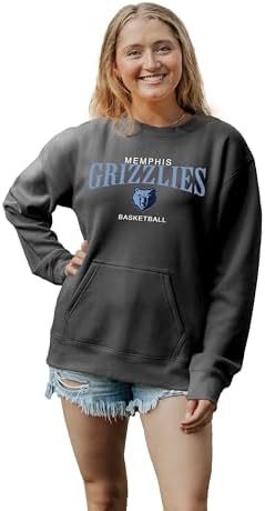 Blue 84 Memphis Grizzlies NBA Officially Licensed Women's Pocket Crewneck Sweats