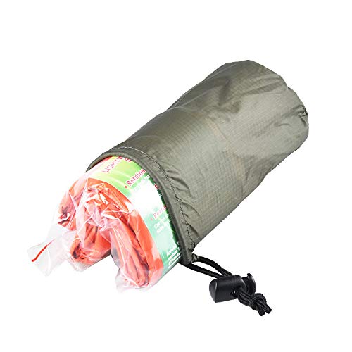 Lot de 2 abris d'urgence imperméables et chauds pour dormir en plein air, premiers secours, équipement de camping, isolation et sauvetage SOS