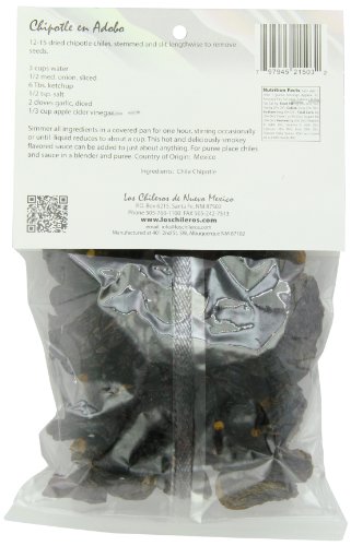 Los Chileros Whole Chile Chipotle, Dark Red, 3 Ounce #TOP2