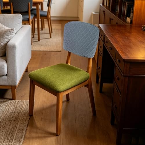 Housse de chaise extensible en polyester 52x35 cm pour dossier haut