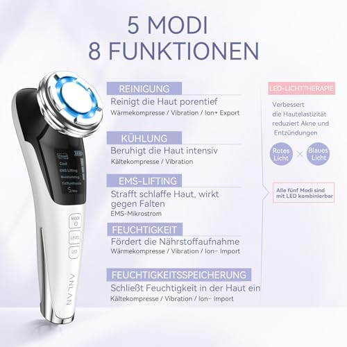 Beauty Device, ANLAN Anti-Wrinkle Face Device, 5 in 1