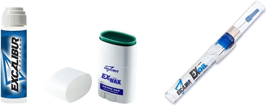 Excalibur Utility Pack | Archery Hunting Versatile Crossbow Maintenance Kit for String, Rails & Trigger | Ex-Wax, X-Slick and Ex-Oil Included