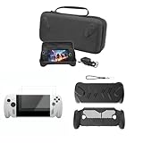 Handkonsolen-Zubehör-Set, kompatibel mit ROG für Xbox Ally X, Tragetasche, TPU-Abdeckung mit Ständer, 2 Displayschutzfolien aus gehärtetem Glas (All-Inclusive-Gehäuse)