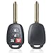 MechanMagic Key Fob Remote Replacement Fits for Toyota Corolla 2014-2019/Camry 2014-2017/Tacoma 2016-2018 HYQ12BDM Keyless Entry Remote Control HYQ12BEL 89070-02880 H Chip(Pack of 2)