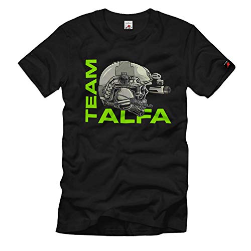 T-shirt Tactical Team Alfa Core noir 5XL pour vos sessions nocturnes avec casque