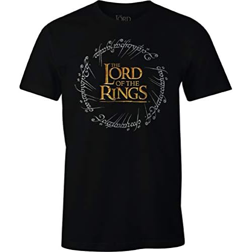 The Lord Of The Rings Melotrmts003 Camiseta, Negro, M para Hombre