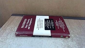 Hardcover Matrices: Their Meaning and Manipulation Book