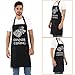ALIPOBO Grill Aprons for Men Women, Dinner is Coming Kitchen Chef Apron with 2 Pockets and 40