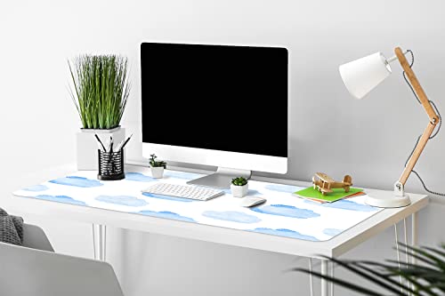 Protégez votre table avec le sous-main bureau 90x45cm gaming nuage