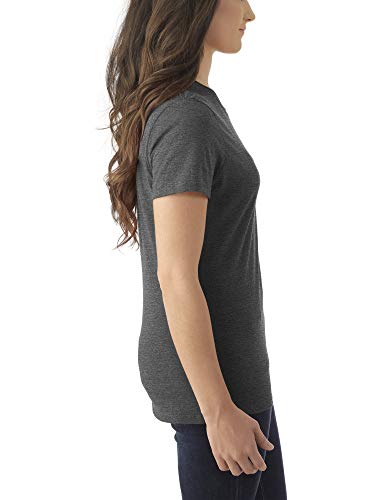 Jerzees Women's Tri-Blend T-Shirt (2-Pack), Black Heather, X-Large #TOP2