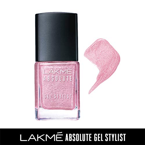 Image of Lakme Absolute Gel Stylist Nail Color, Pink Diamond, 12 ml