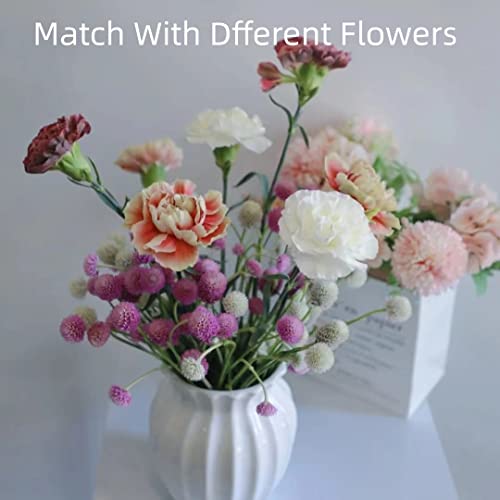 10 PCS Dried Flowers Globe Amaranth in Bulk, 3oz Pink Gomphrena Flower Bouquet 16", 100% Naturally Dried Flowers Arrangement, DIY Craft Supply, Home Garden Vase Decoration，Wedding Flower Decor. - Thumbnail 6